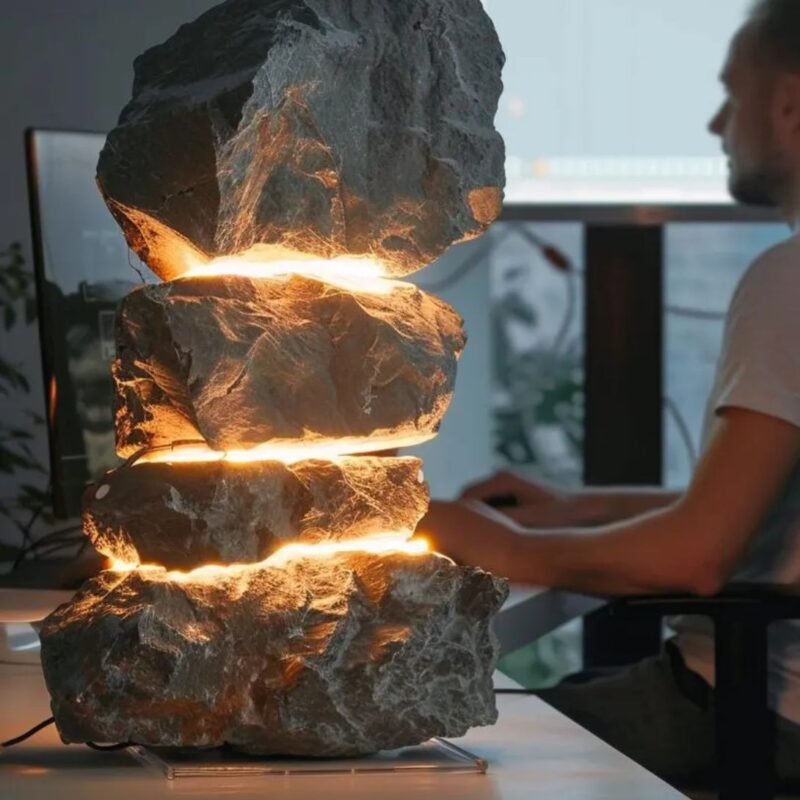 STONE LAMP DECOR