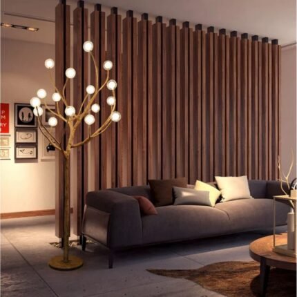 NORDIC RUSTIC TREE BRANCH FLOOR LAMP