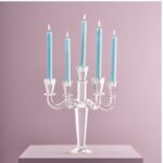 CRYSTAL CANDELABRUM 5-ARM WHITE
