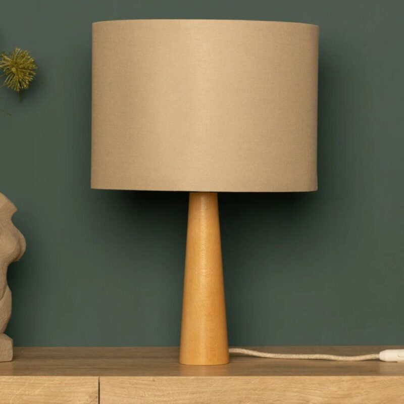 HANDMADE OAK TABLE LAMP