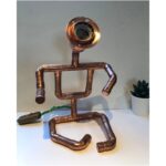 COPPER PIPE TABLE DESK LAMP