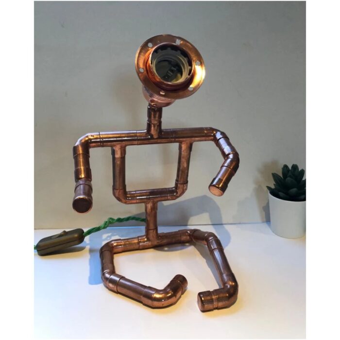 COPPER PIPE TABLE DESK LAMP