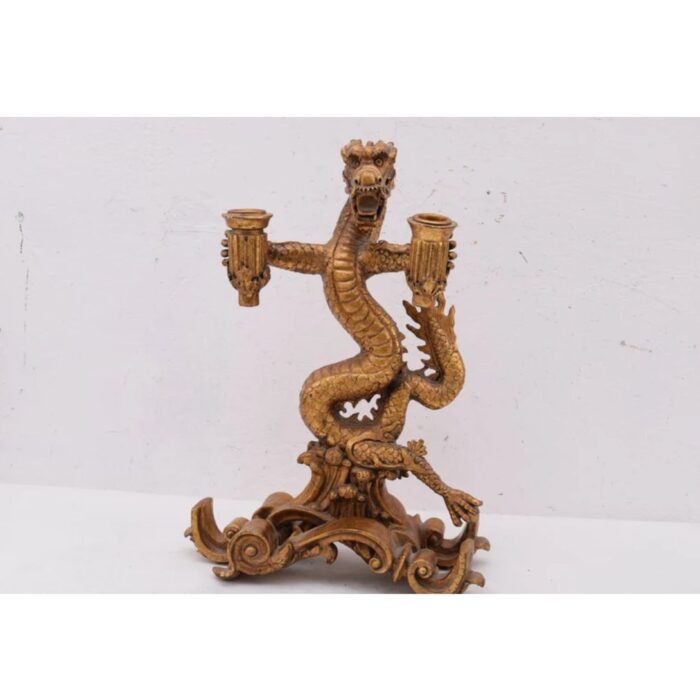 GOLD DRAGON STATUE