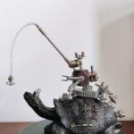 STEAMPUNK TURTLE RIDER MODEL LAMP