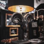 RAM SKULL TABLE LAMP