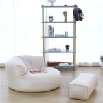 LARGE FAUX LEATHER BEAN BAG CHAIRS