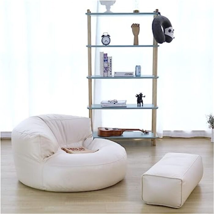 LARGE FAUX LEATHER BEAN BAG CHAIRS