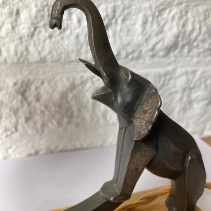FRENCH ART DECO ANIMAL ELEPHANT LAMP