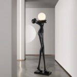 71'' BLACK NOVELTY FLOOR LAMP