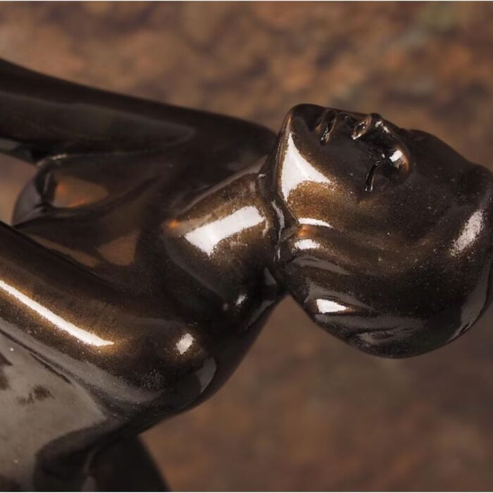 ELEGANT ART DECO STATUE TABLE LAMP