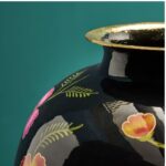VASE LOREA L BLACK