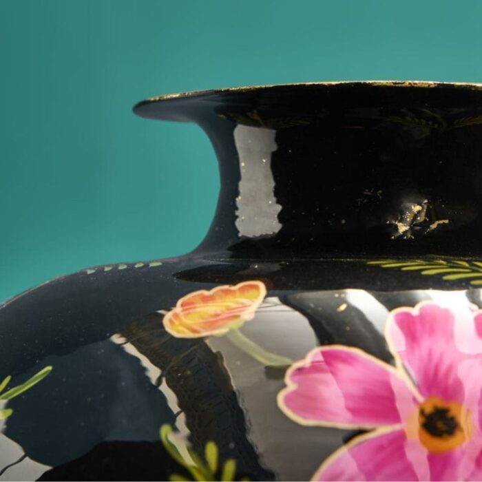 VASE LOREA M BLACK