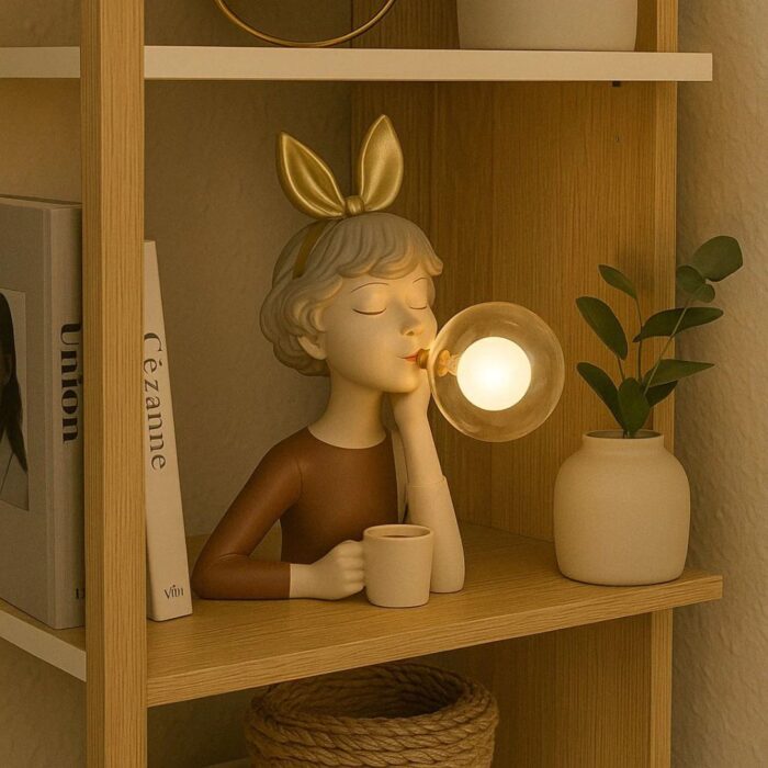 AMBIENT FAIRY GIRL FIGURINES TABLE LIGHT