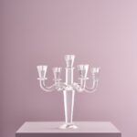 CRYSTAL CANDELABRUM 5-ARM WHITE