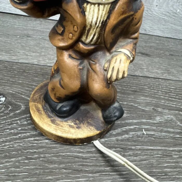 VINTAGE ENESCO DRUNK DRUNKEN MAN HOBO PUB LAMP