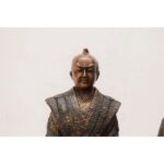 PAIR BRONZE JAPANESSE STATUES