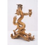 GOLD DRAGON STATUE