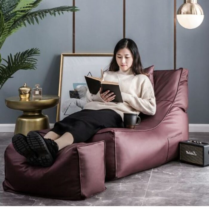 RICE WHITE BEAN BAG SOFA SET