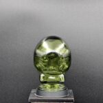 GREEN GLASS SKULL LIGHT COVER WITH CUSTOM 3D PRINTED BASE