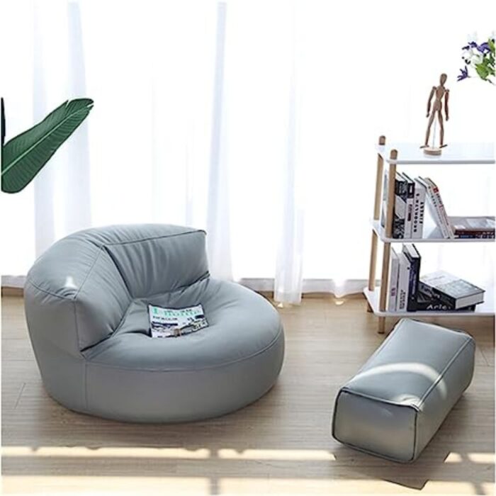 LARGE FAUX LEATHER BEAN BAG CHAIRS