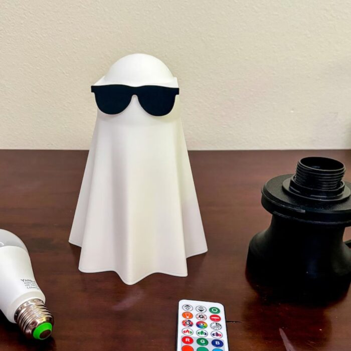 LARGE COOL GHOST LAMP 3D PRINTED