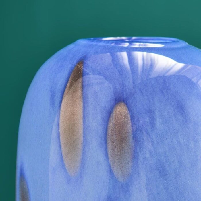 VASE VALENTINA S BLUE-GOLD