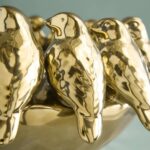 BOWL WITH BIRDS GOLD