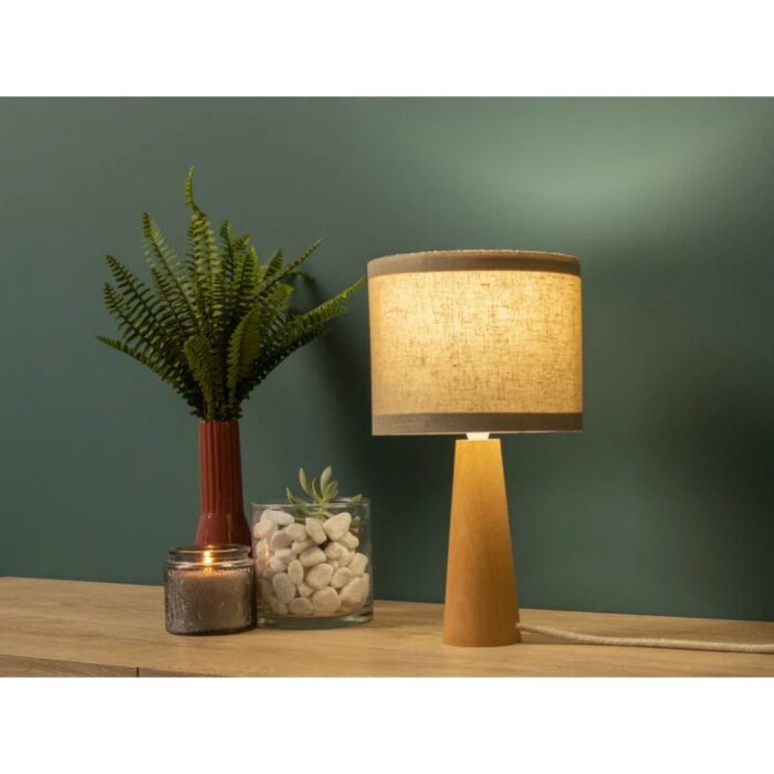 HANDMADE OAK TABLE LAMP