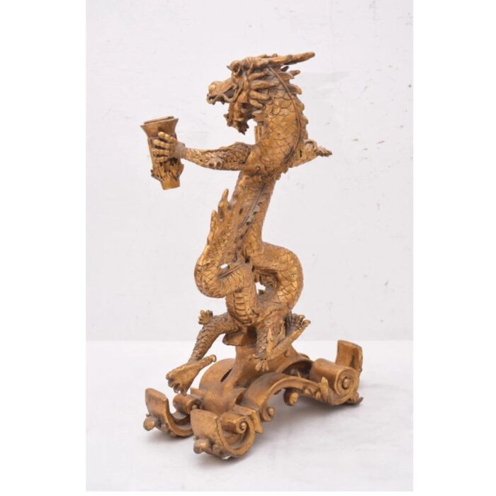 GOLD DRAGON STATUE