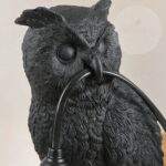 UNIQUE OWL LAMP BIRD DECOR ANIMAL LIGHT RESIN