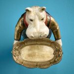 CARD HOLDER / ANIMAL FIGURE HIPPOPOTAMUS