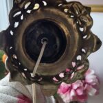 VINTAGE ART NOUVEAU RENAISSANCE LADY GODDESS LAMP BRASS