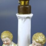 VINTAGE HAND PAINTED GERMAN PORCELAIN LAMP
