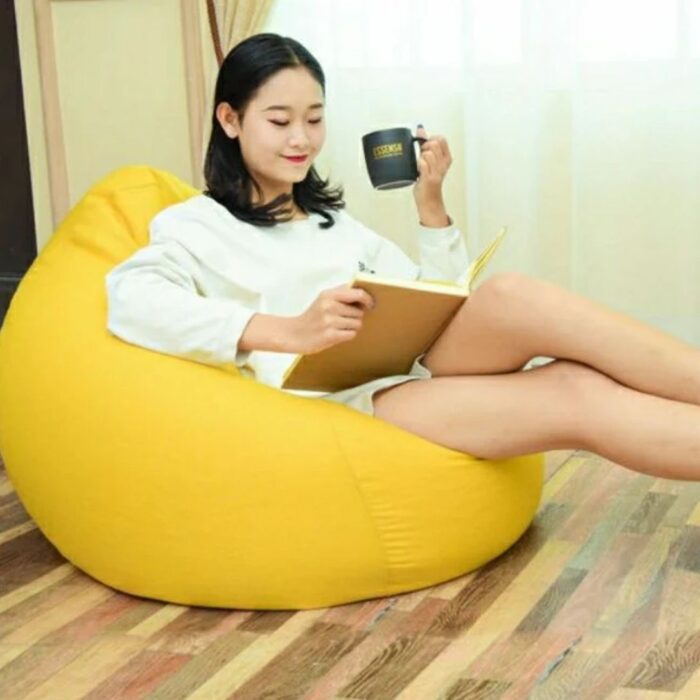 LEATHER BEAN BAG CHAIR