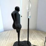 ART DECO FRANK ART STYLE DANCING WOMAN HOLDING A SPHERE