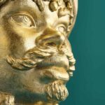 SICILIAN FLOWER POT AGOSTINO GOLD