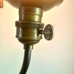 ANTIQUE ART NOUVEAU LADY FIGURINE LAMP