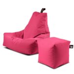 OSLO PASTEL OUTDOOR SOFA WITH STOOL