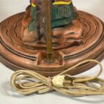 NATIVE AMERICAN CERAMIC FIGURE TABLE LAMP