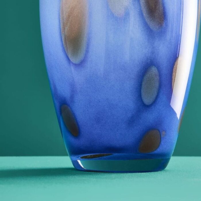 VASE VALENTINA S BLUE-GOLD