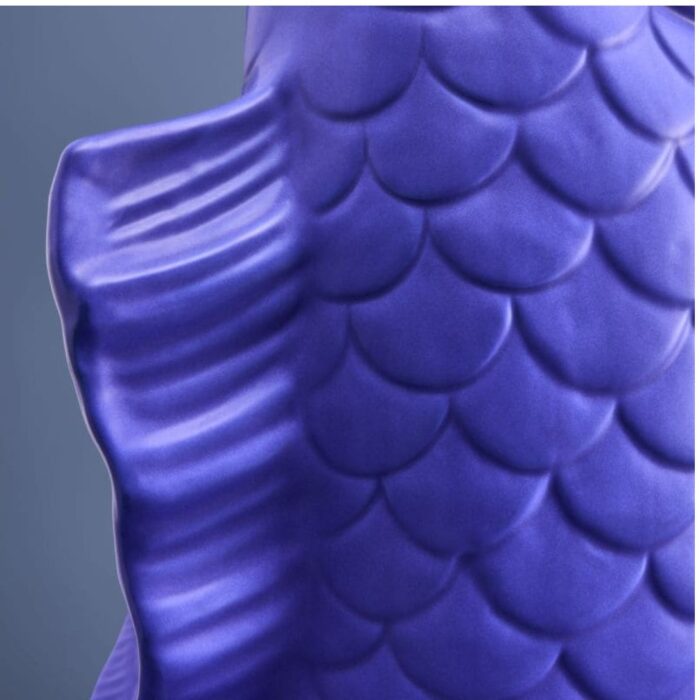 XXL VASE FISH BLUBB MATT BLUE