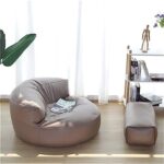 LARGE FAUX LEATHER BEAN BAG CHAIRS