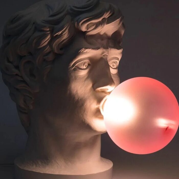 NAUGHTY DAVID POPPING GUM MODERN DESIGNER TABLE LAMP