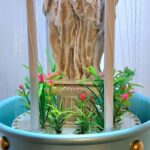 HANDMADE OIL RAIN LAMP WITH GREEK THREE GRACES STATUE