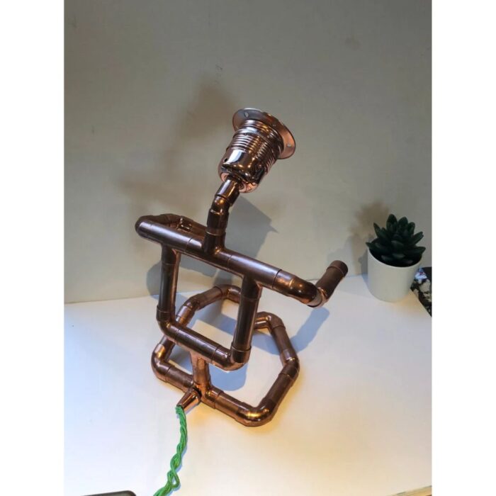 COPPER PIPE TABLE DESK LAMP