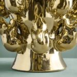 VASE WITH RABBITS GOLD