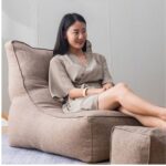 HIGH BLUE BEAN BAG SOFA SET