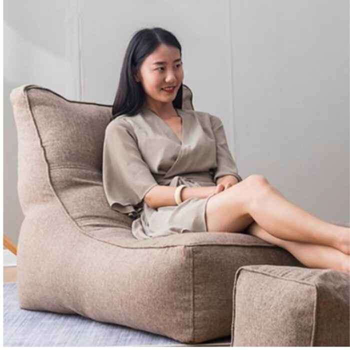 HIGH BLUE BEAN BAG SOFA SET