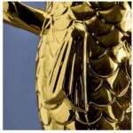 XXL VASE FISH BLUBB GLOSSY GOLD