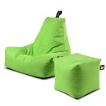 OSLO PASTEL OUTDOOR SOFA WITH STOOL